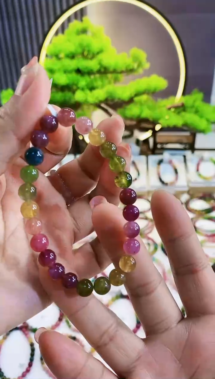 【闪购商品】碧玺手链未镶嵌G2068单圈多样性发货1
