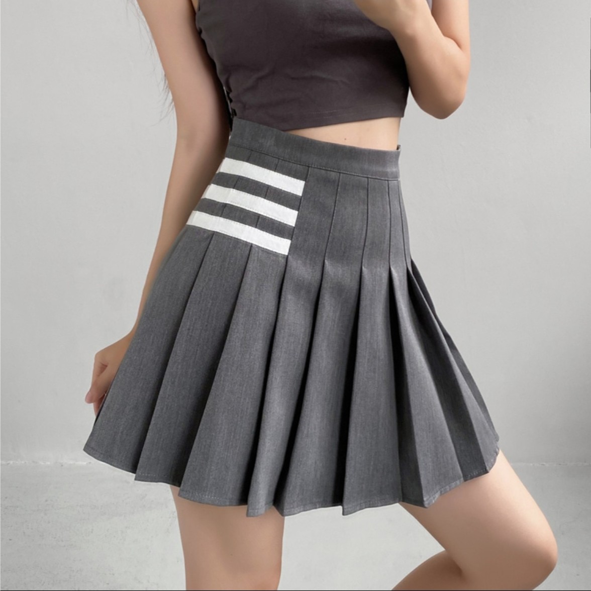 【lulumiya】夏季学院风韩版新款显瘦高腰百搭短裙小个子防走光裙