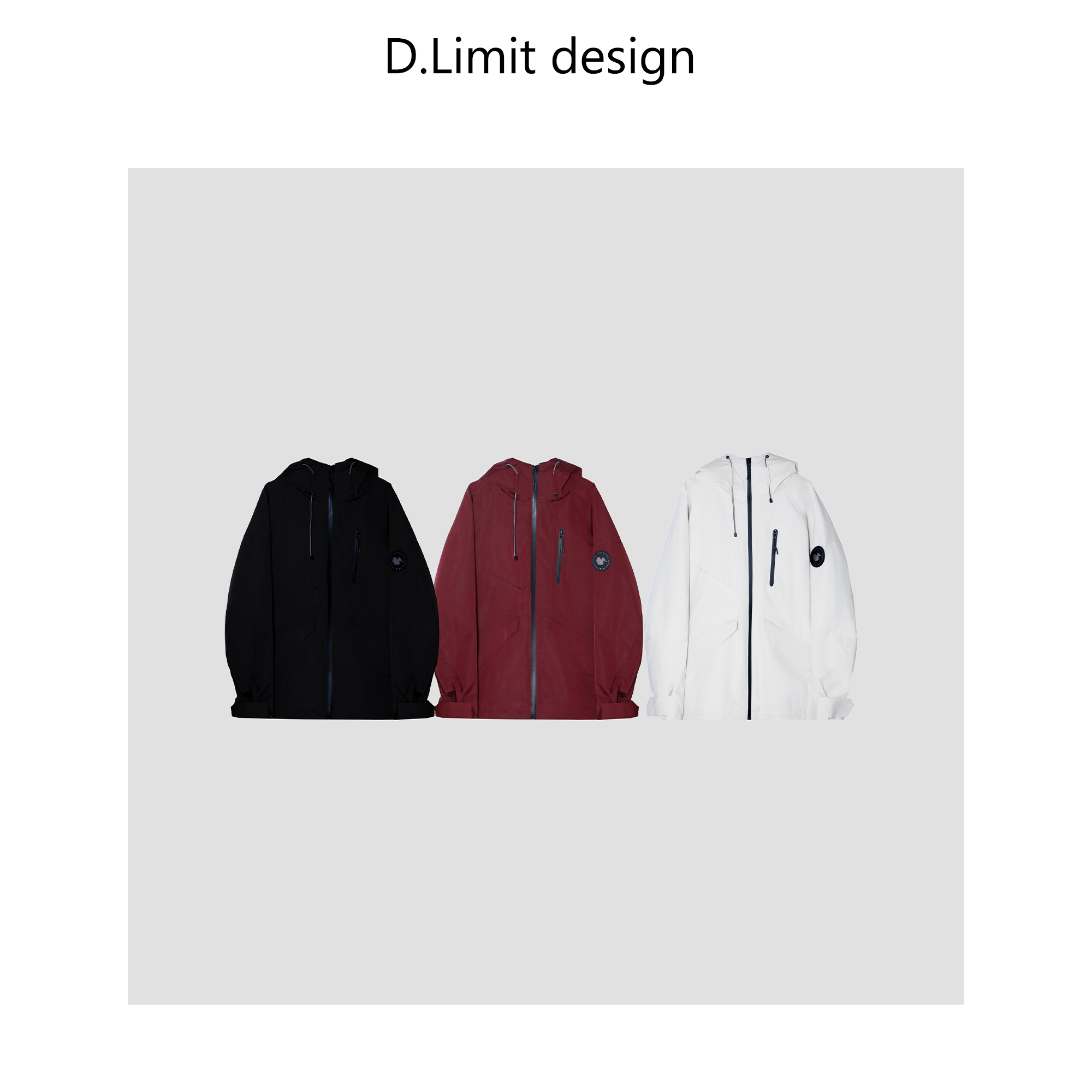 【D.Limit design】鹅绒内胆冲锋衣外套三合一连帽防风设计