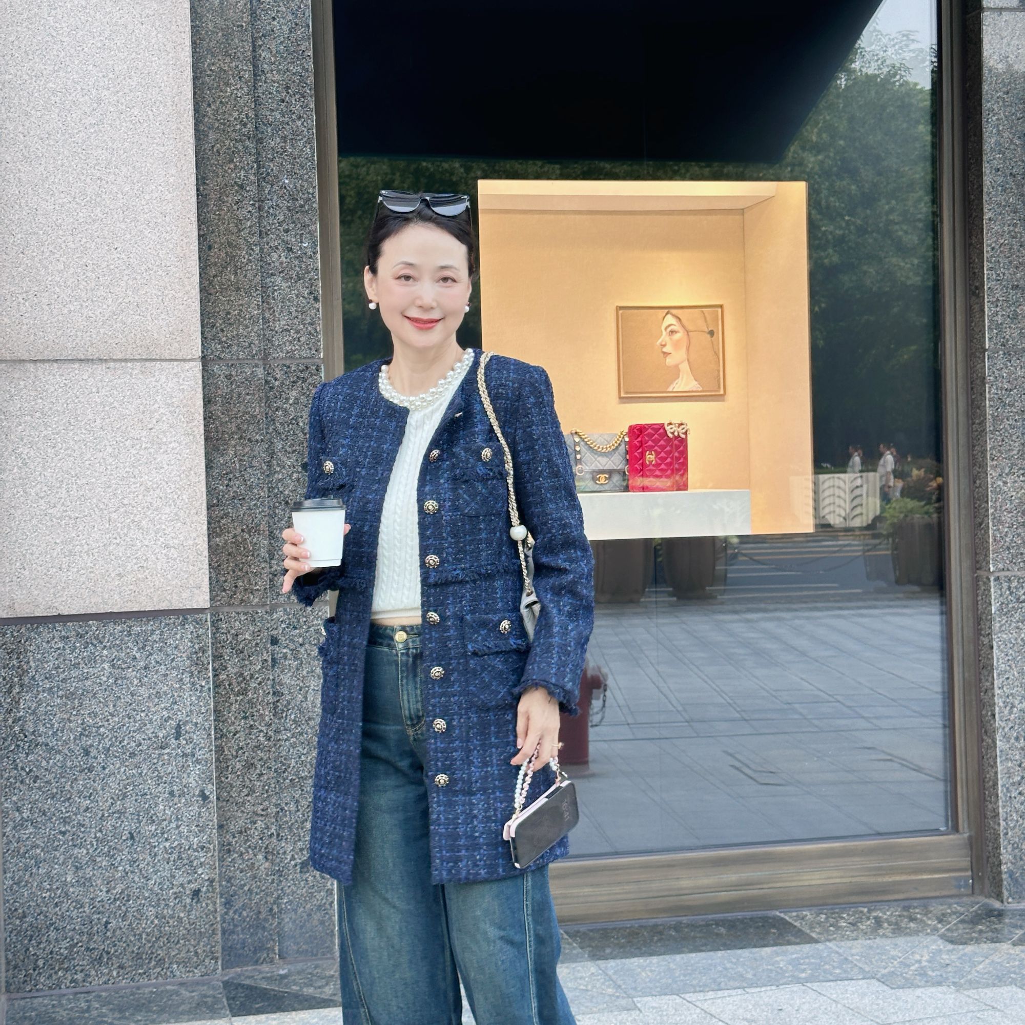 【维姐精选】TY 韩系女主    奢华收腰粗花呢小香风连衣裙