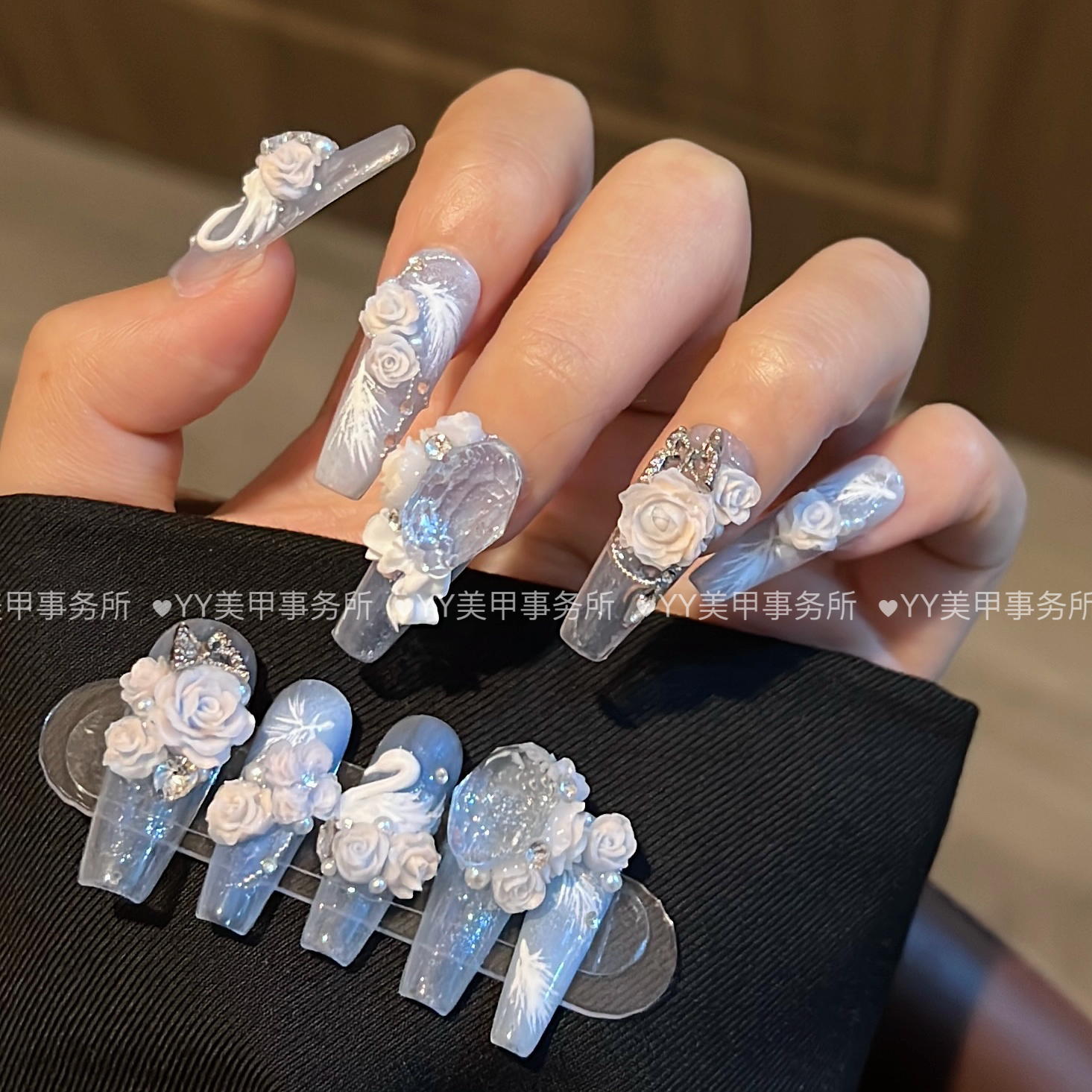 云裳曲·05 下单后联系客服改发货时间否则无法制作·手工穿戴甲