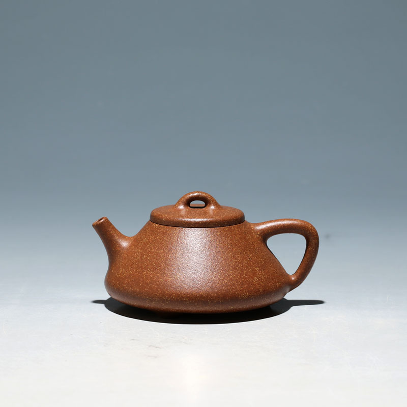 明理茶艺宜兴小容量紫砂壶王春明全手工120cc降坡泥子冶石瓢茶壶