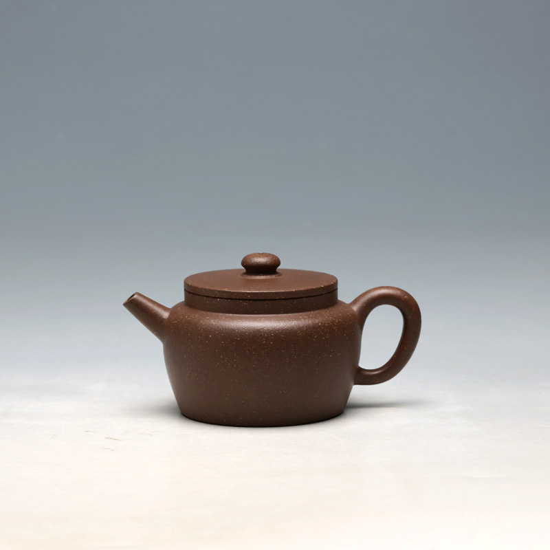 宜兴紫砂壶 朱云舒弟子杨玲 全手工150CC平盖圆茶壶 明理茶艺