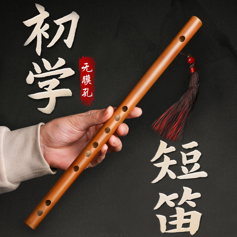 学生入门零基础竹笛初学儿童小型笛迷你短笛乐器便携式无膜孔横笛