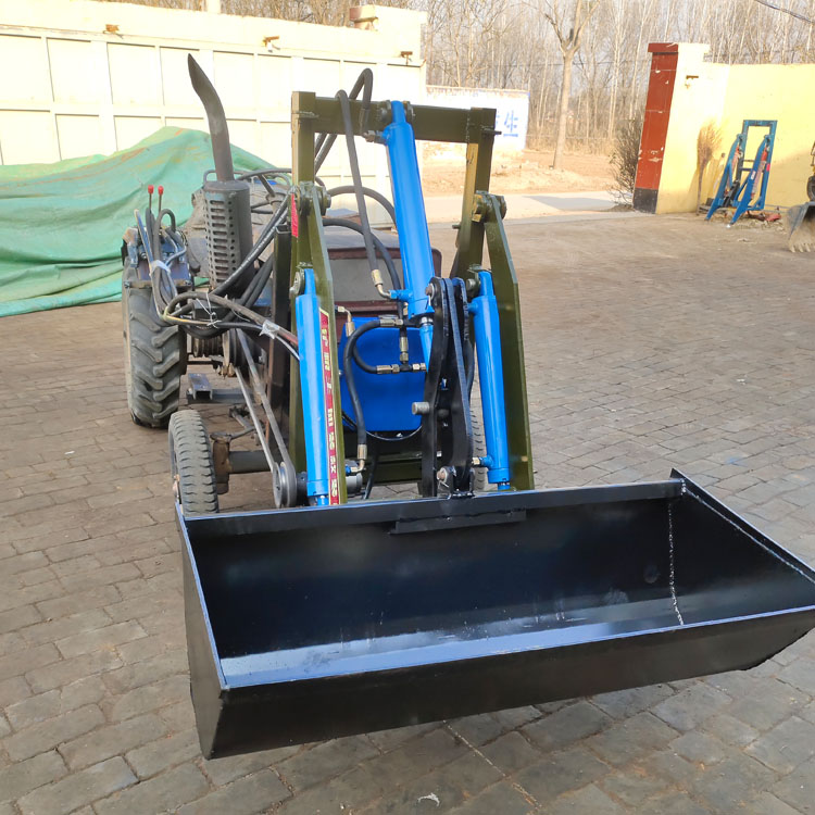 拖拉机安装铲斗单杠小四轮安装免焊接铲车卸载1.9米