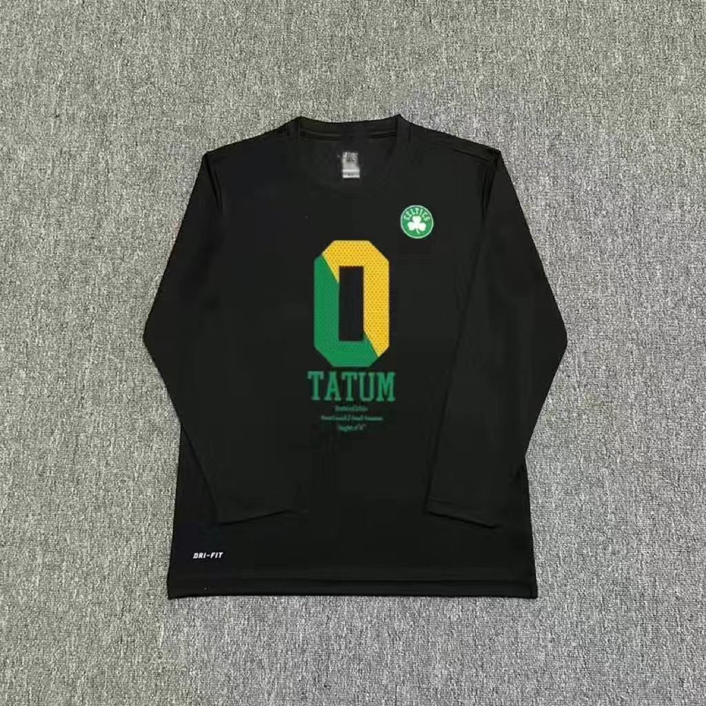 秋冬长袖T恤投篮服东契奇杜兰特塔图姆训练长袖美式T速干运动上衣