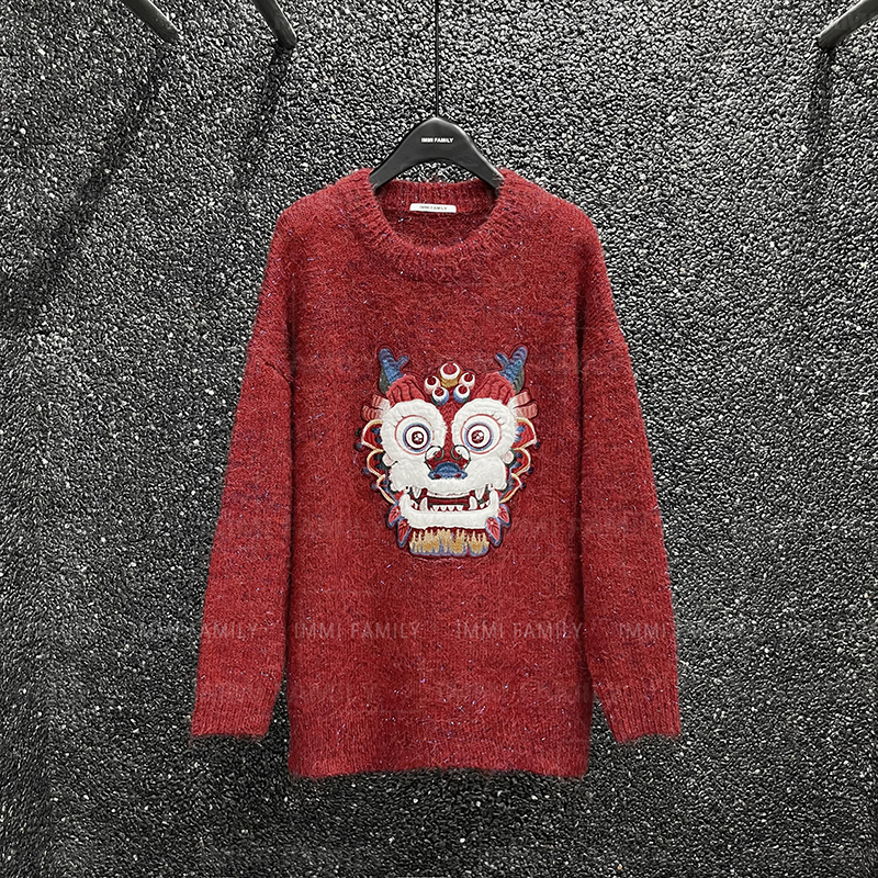 【唐人街】2023秋季新款气质时尚休闲上衣百搭长袖加厚毛衣