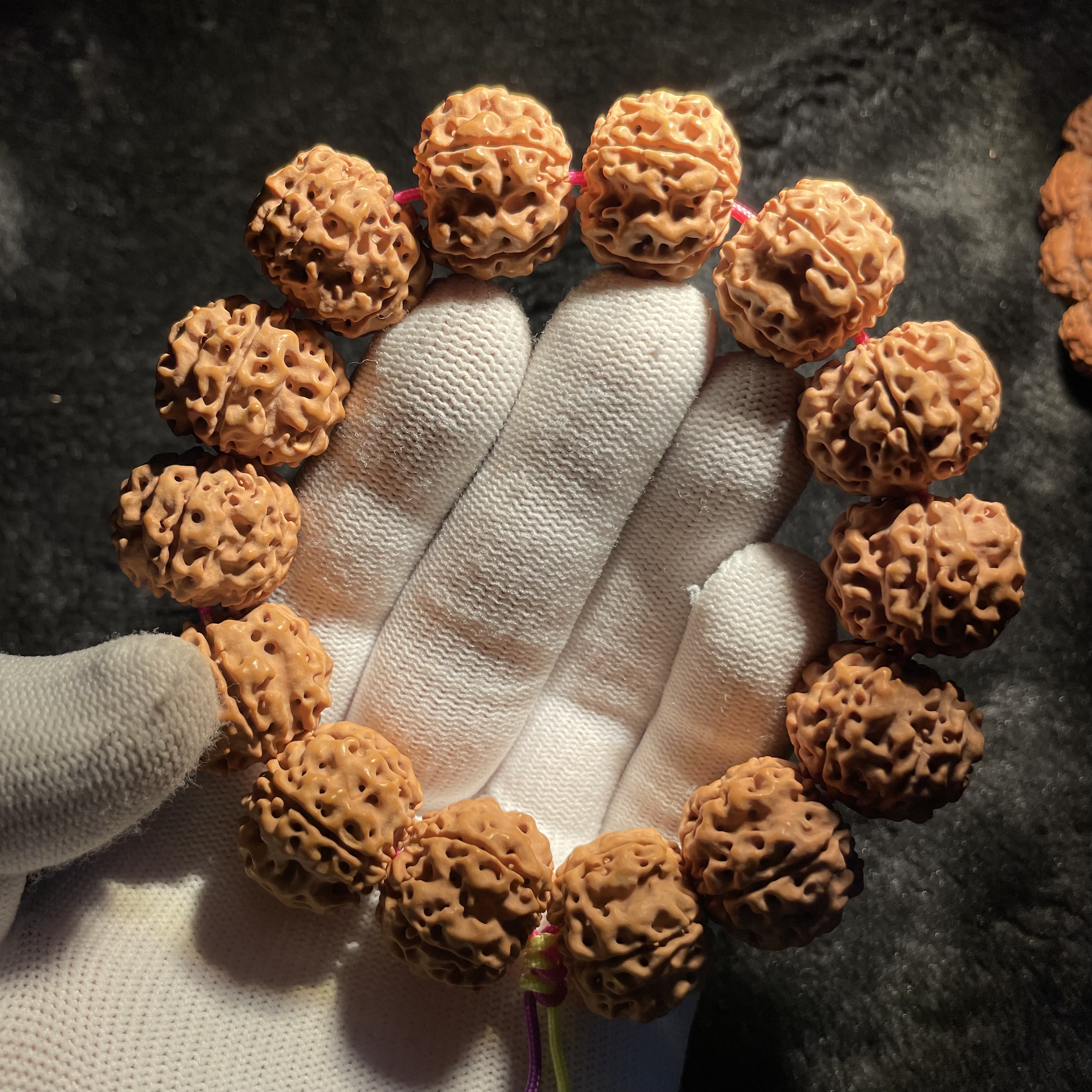 【恒意古风】尼泊尔稀有高端货五星双龙爆肉真龙帝王龙手串毕业级