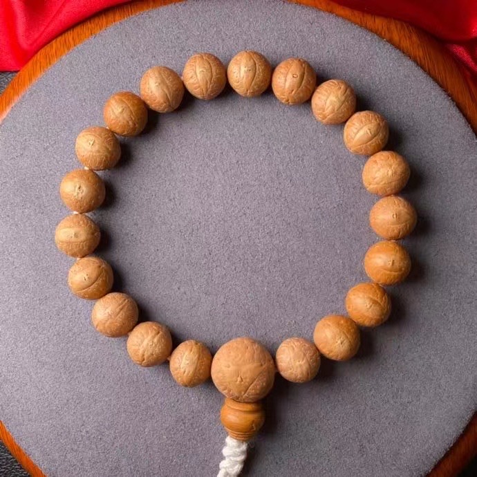 毕业款尼泊尔高油高密实心铁子规整皮质一流大眼凤眼菩提手串