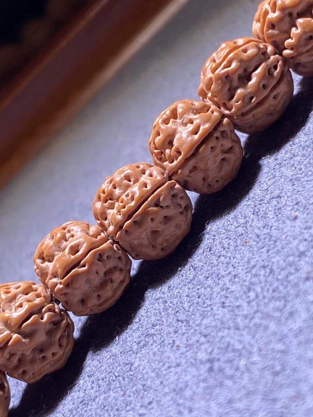 【抖音好物】天然皮质一流梅花双龙王高油高密花王108挂脖小金刚