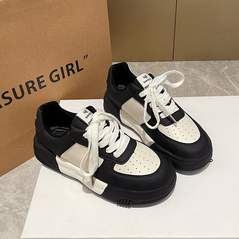 回力瑞韩系小白鞋女2023秋新款厚底小众显瘦炸街软底休闲运动板鞋