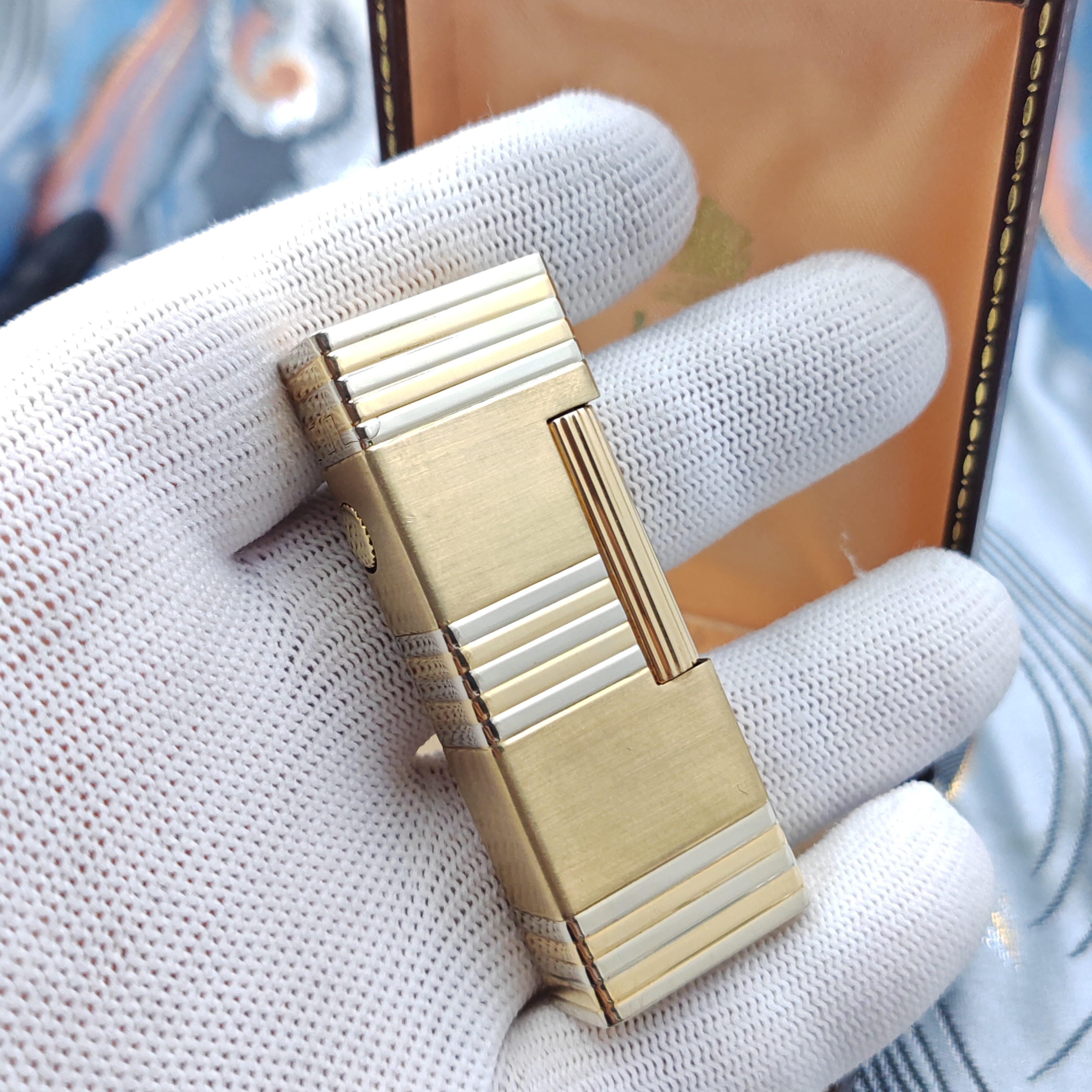 登家粗细横纹750双色打火机XL2