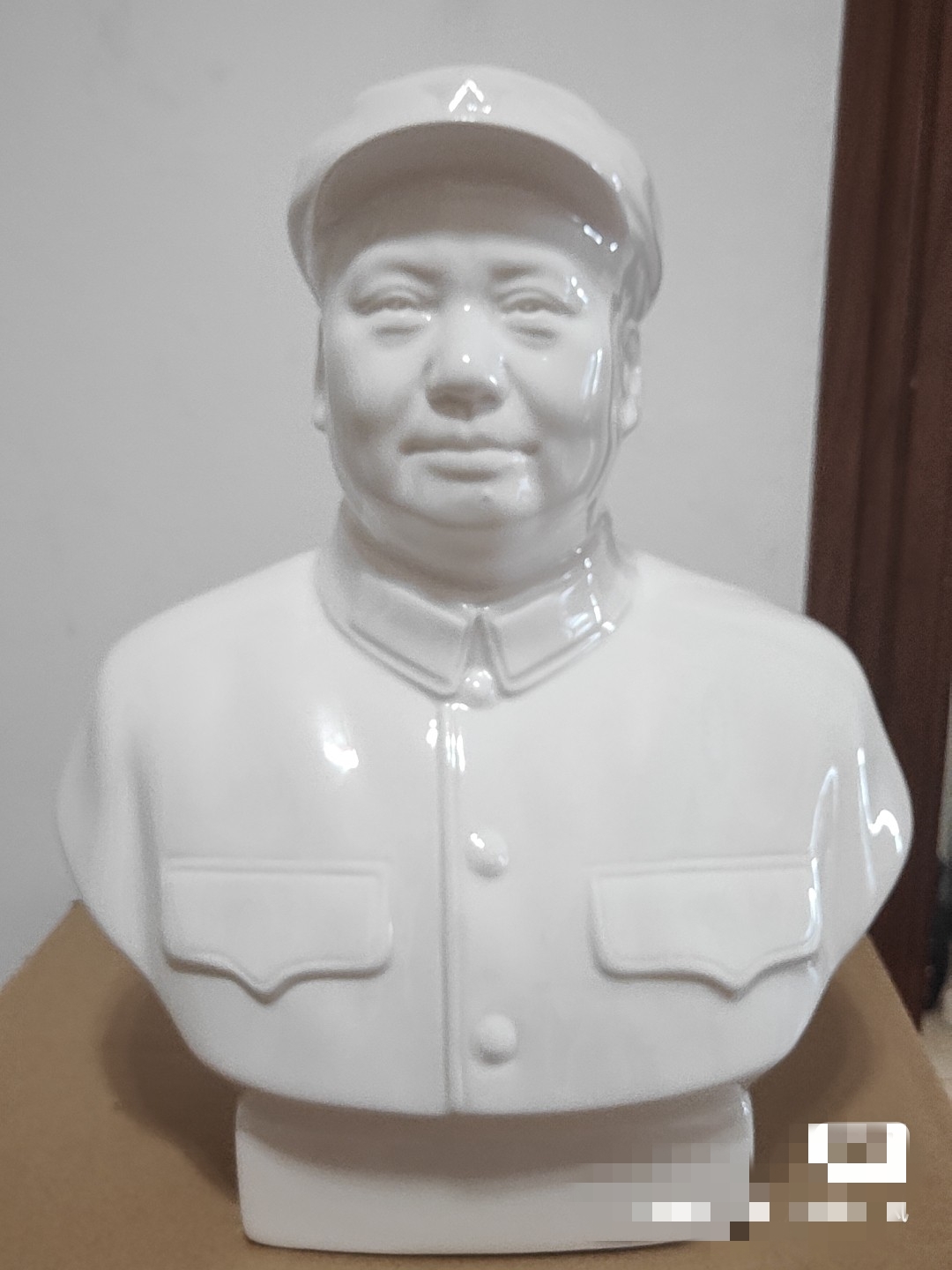 老模新做，唐山一厂军帽半身瓷像，28公分