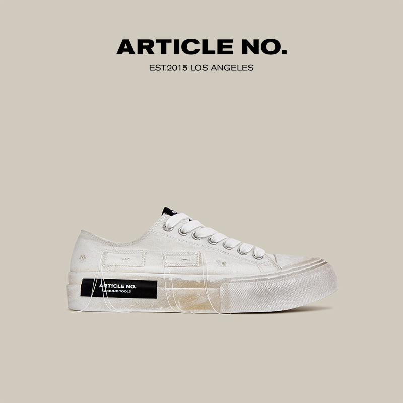 ARTICLE NO.经典水洗做旧脏脏帆布鞋时尚款流苏个性小众男女款