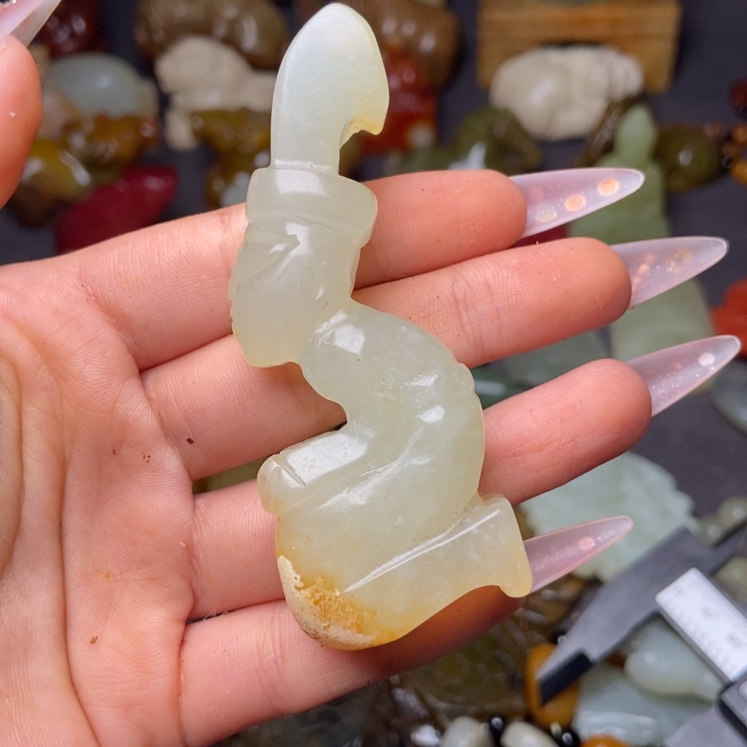 白玉菩提吊坠一一