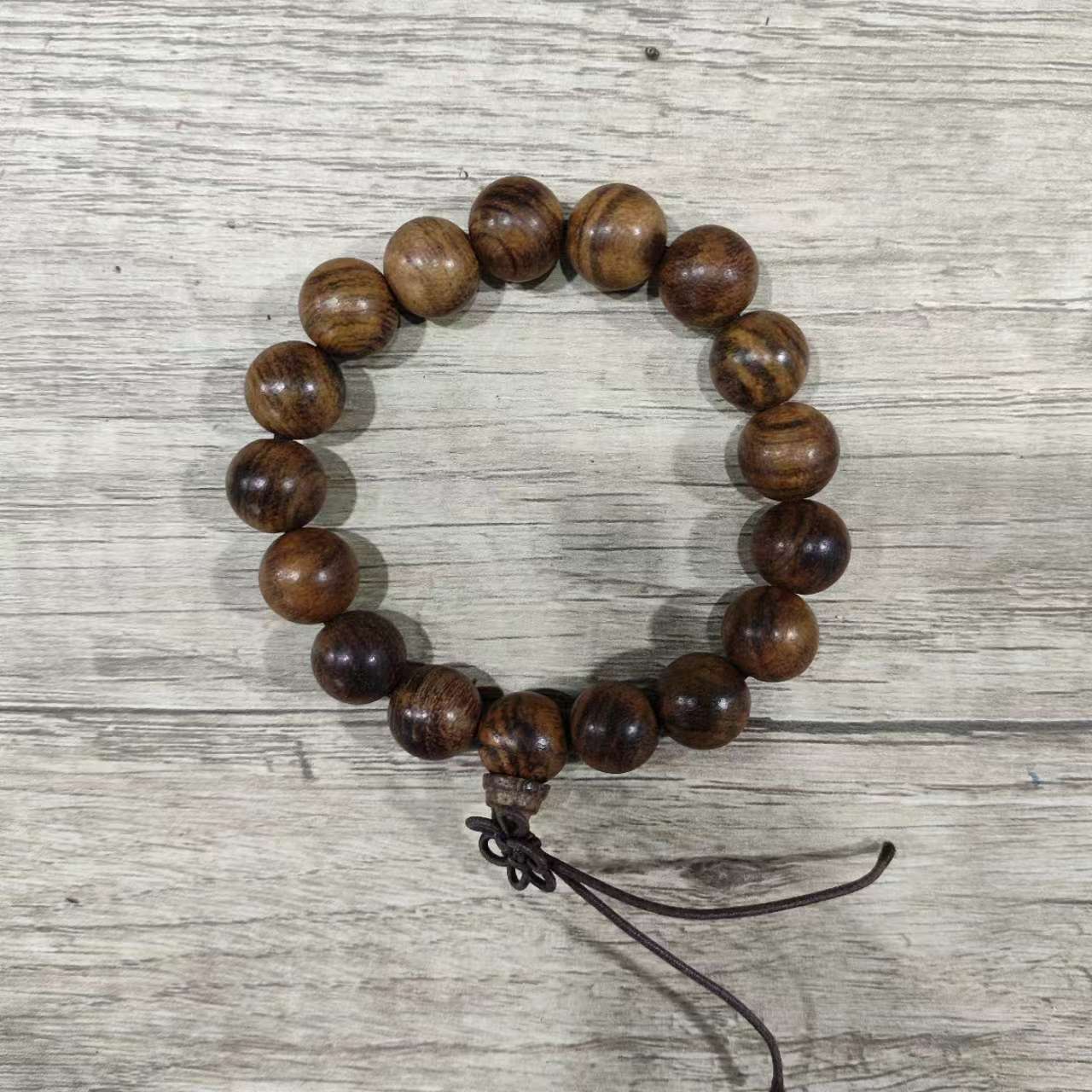 T16 虎皮檀1.2cm圆珠手串