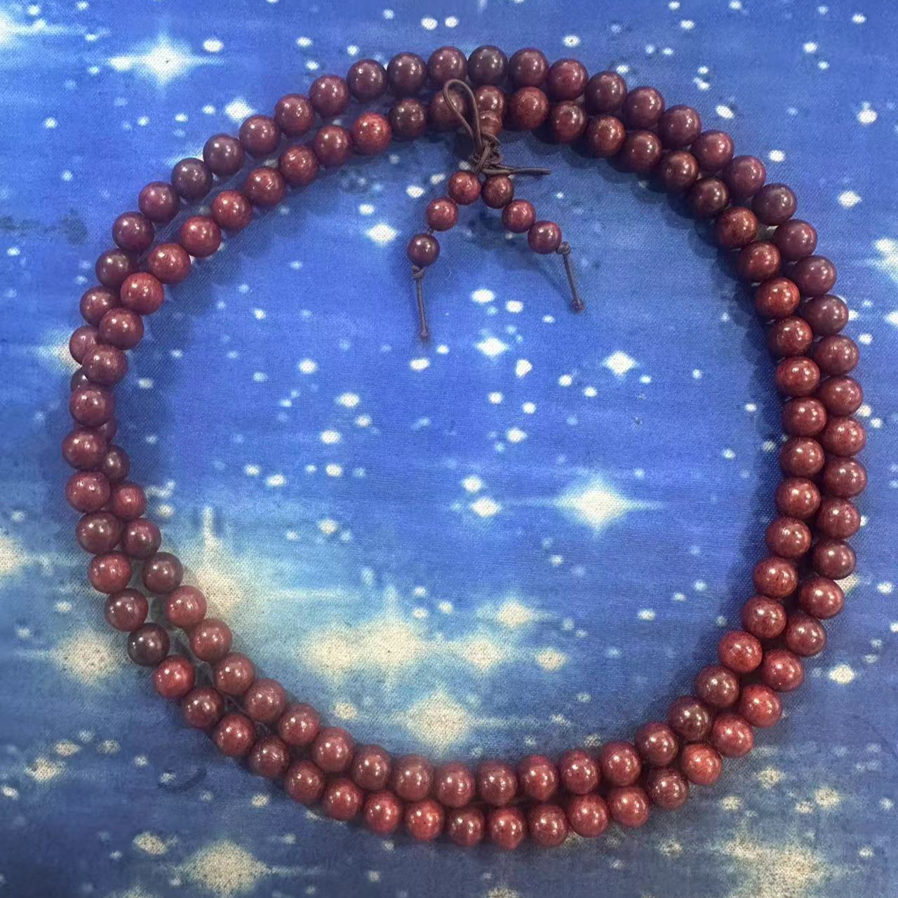 54号 紫檀0.8cm圆珠长串