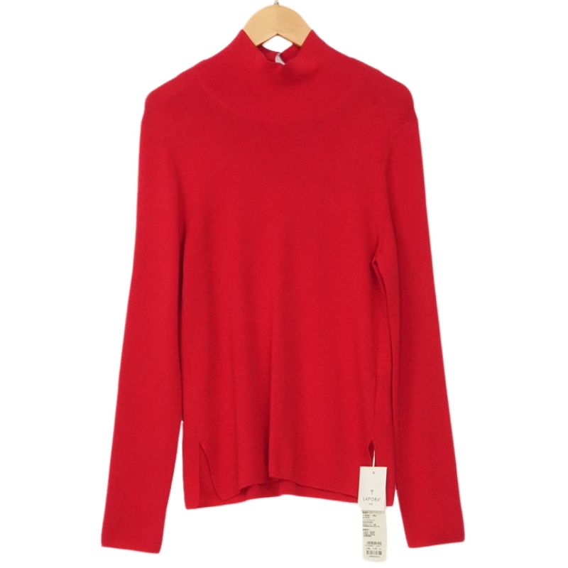 丽某莫精选女装新款洋气通勤气质百搭款大红色上衣-0550