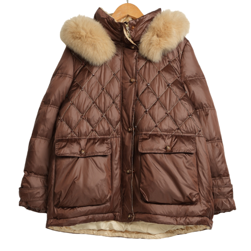 【赛瑞娜】精选女装新款款高端冬季女士棕色防寒服-12050