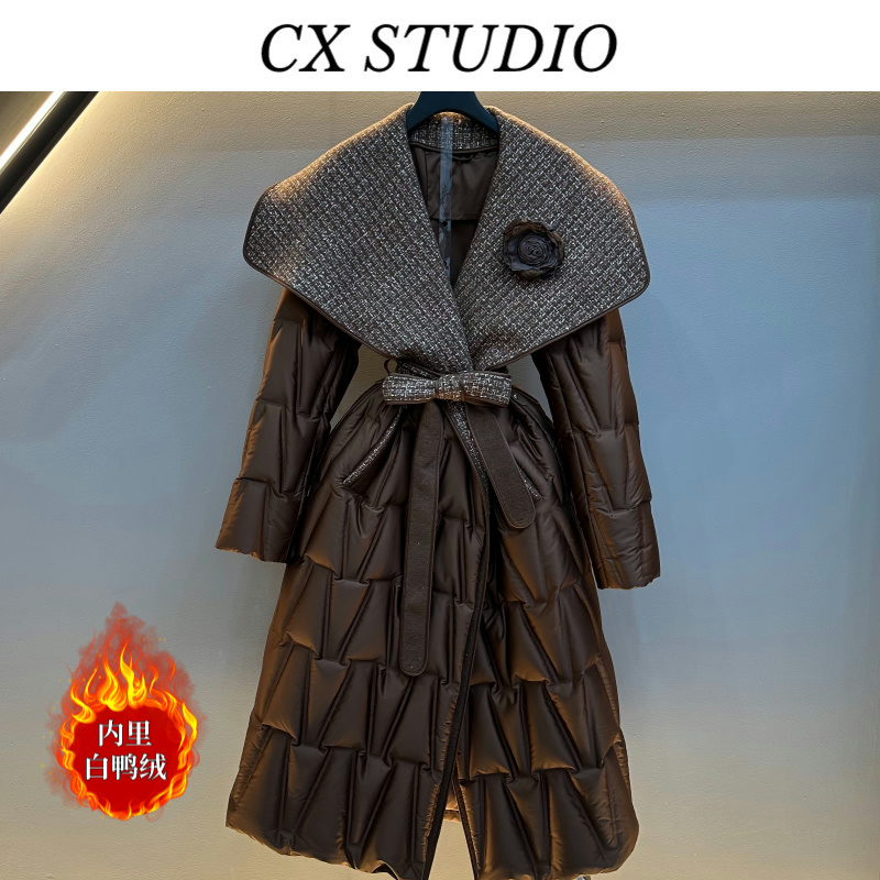 {QC}编码51 经典收腰轻奢时尚冬季羽绒服（定制女装）TG467