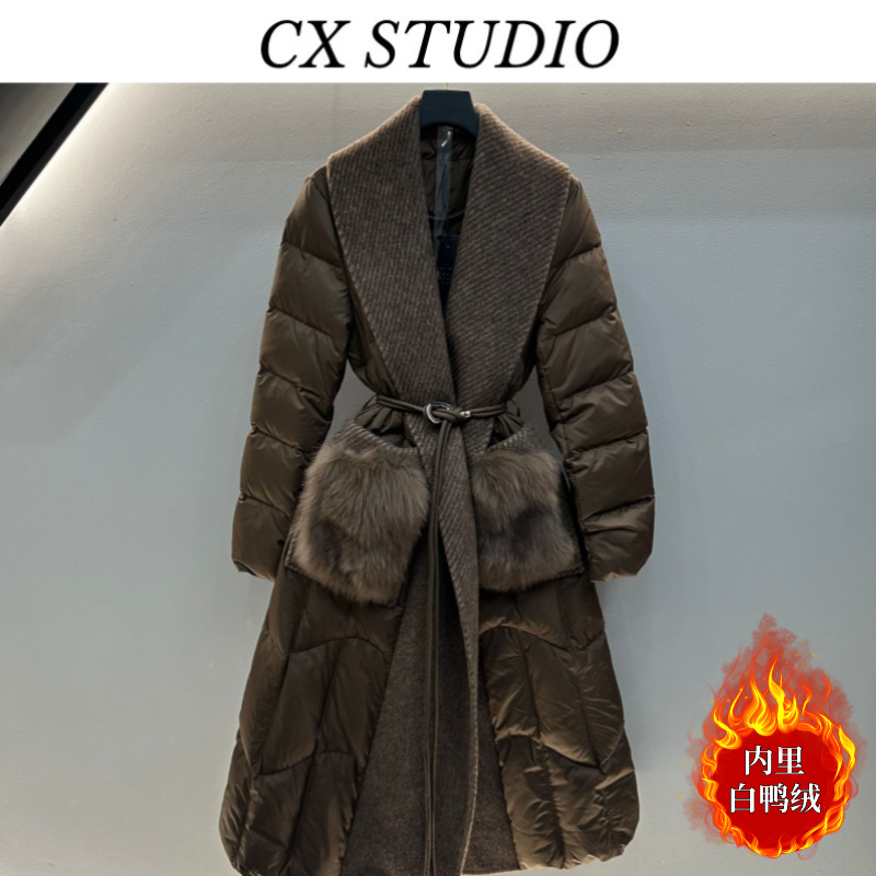 {新}编码60 经典收腰轻奢时尚冬季羽绒服（定制女装）TG455