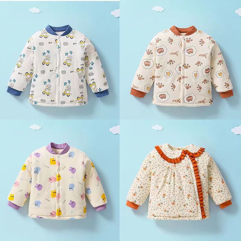 冬季棉服婴儿保暖外穿棉花衣加厚保暖上衣棉内胆秋冬季棉袄外套