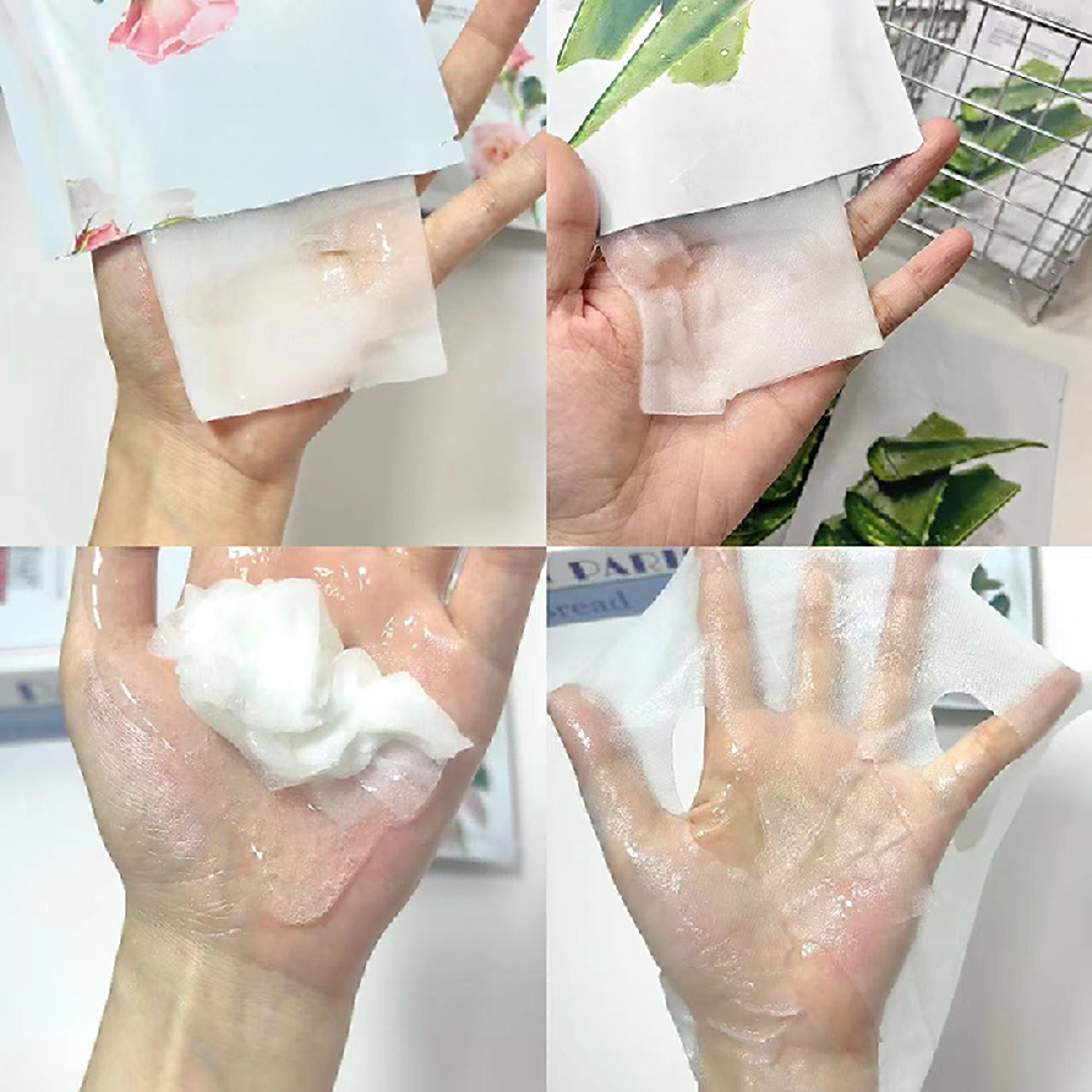 静姐推荐自家姐妹都在用的自然*L园补水保湿芦荟/玫瑰面膜