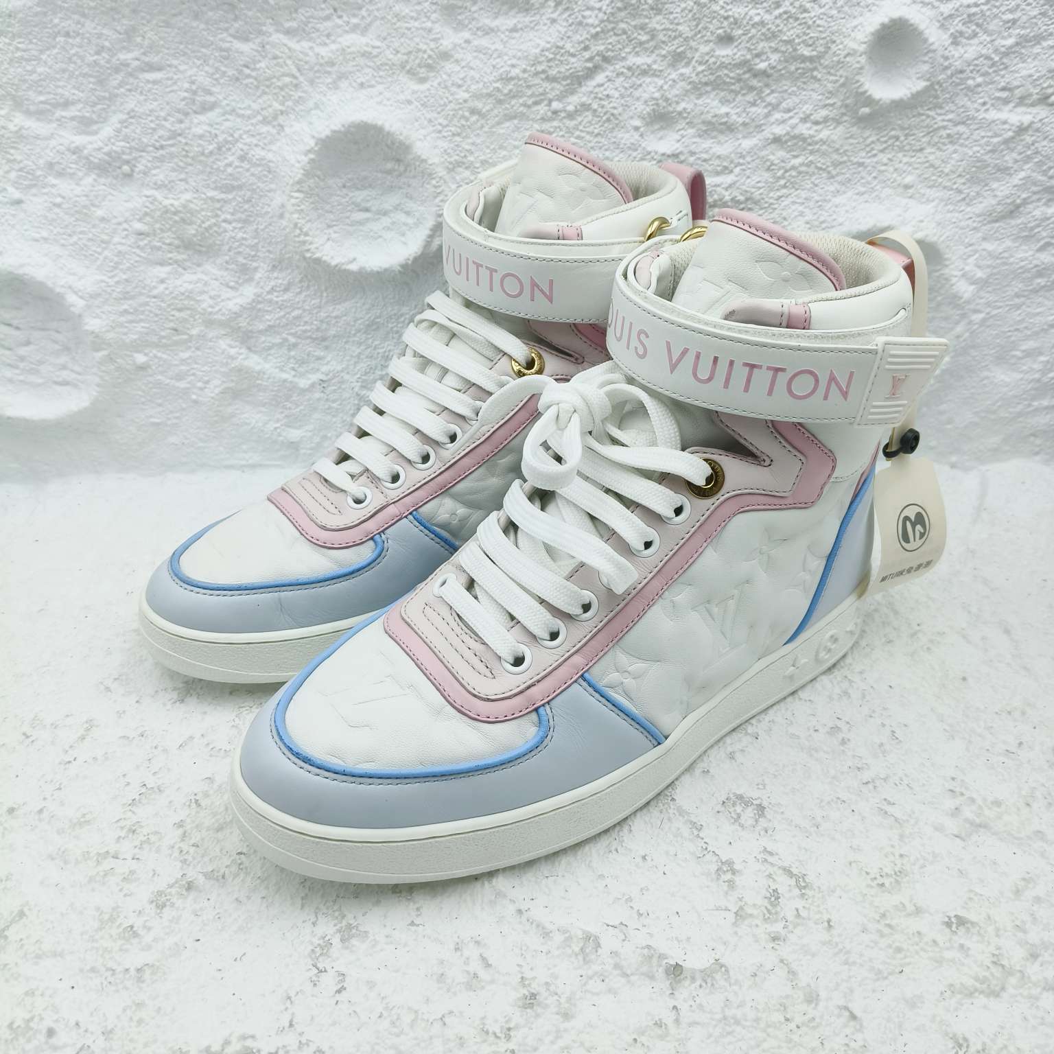 LOUIS VUITTON/Boombox皮革休闲板鞋女款/37码/非全新