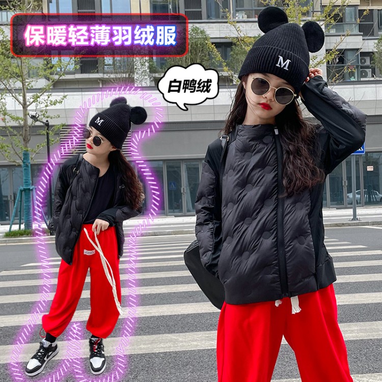 女童冬季新款潮流女童装百搭洋气韩版儿童时尚上衣羽绒内胆