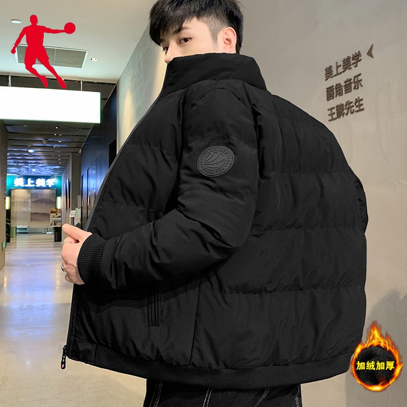 乔丹格兰棉衣外套男士冬季加厚棉服运动休闲保暖上衣2023新款棉袄