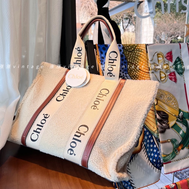 全新未使用 Chloe/蔻依 Woody大号托特单肩包