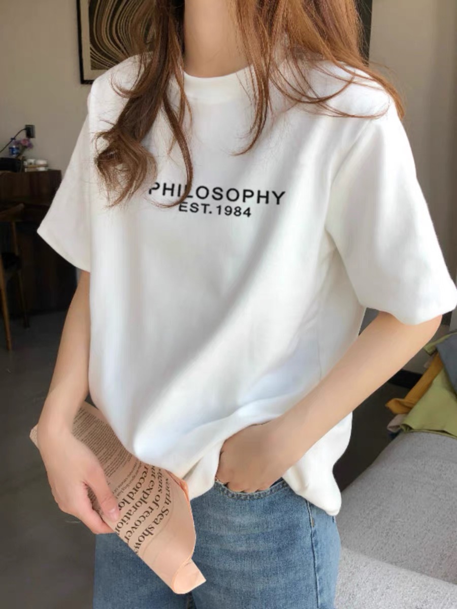 29T恤女打底上衣女白色半袖宽松