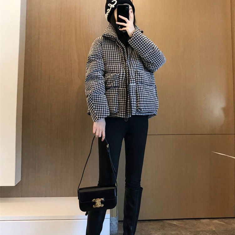 羽绒棉服女2024年新款冬季宽松加厚棉衣小个子短款棉袄外套
