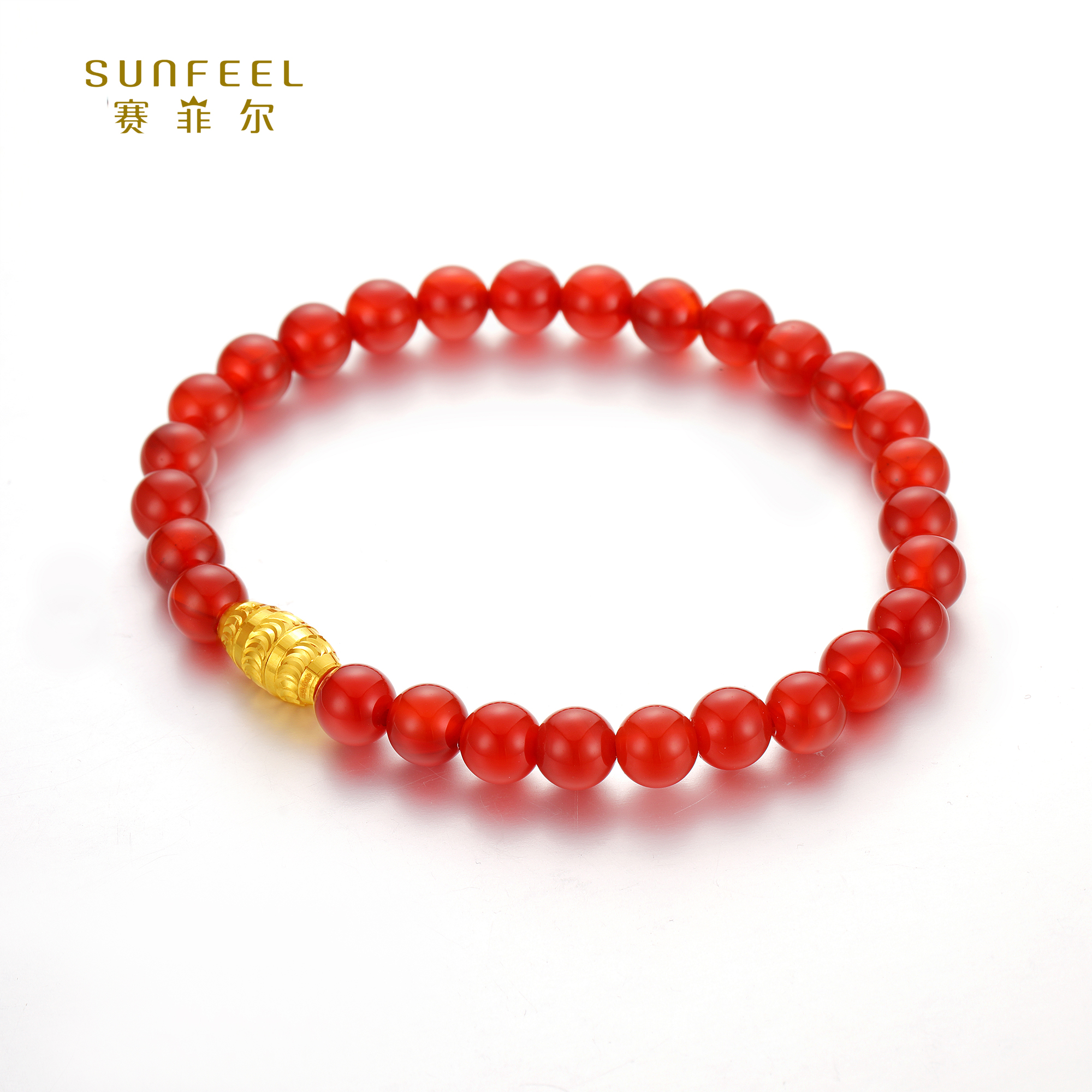 SUNFEEL/赛菲尔【感恩特惠款】足金橄榄转运珠手串（款三）HD01051697