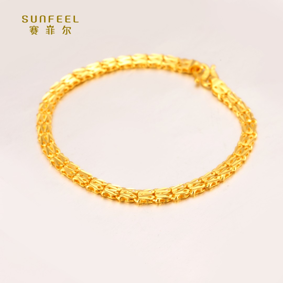 SUNFEEL/赛菲尔【十七店】足金999.9珠宝时尚双鱼手链SDA00646