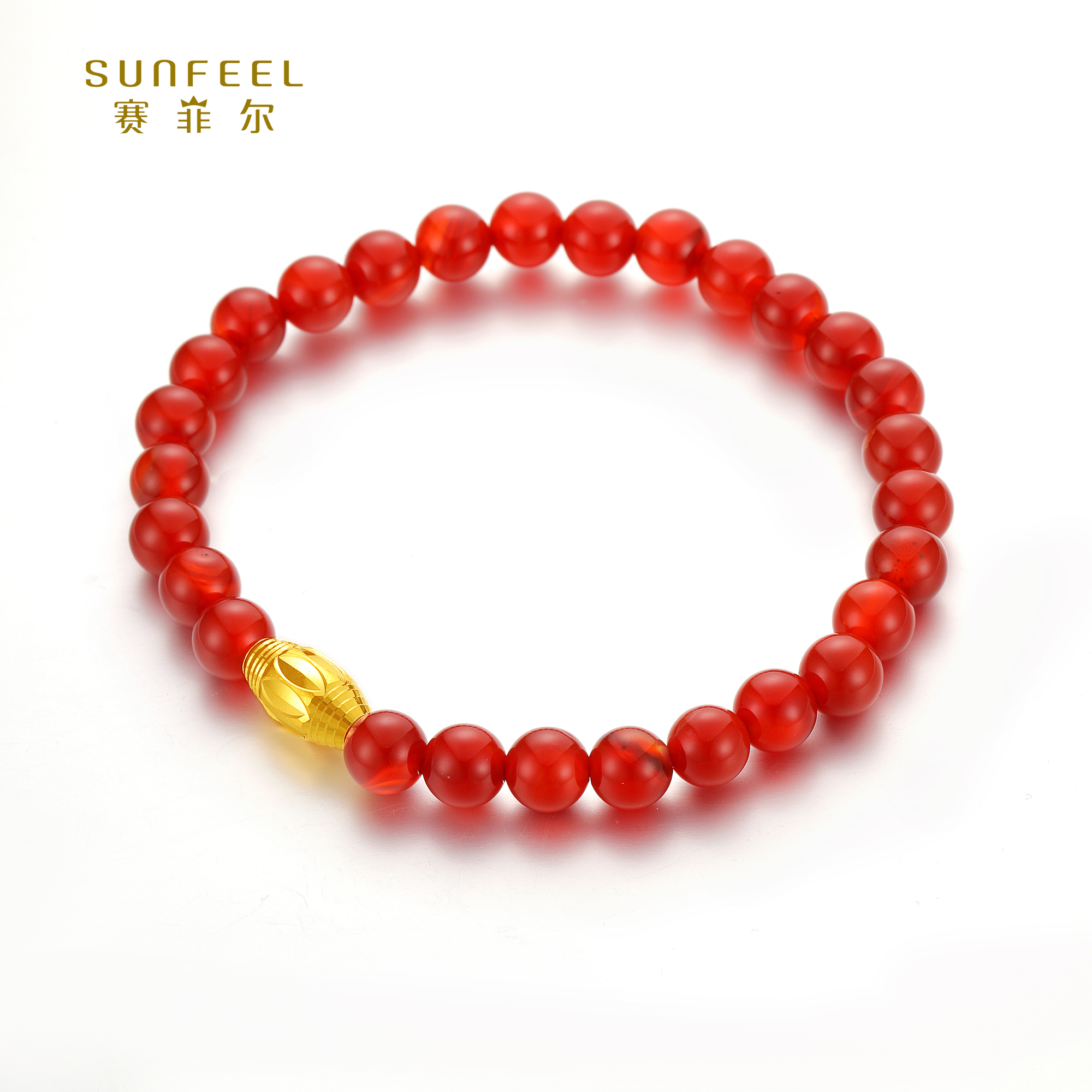 SUNFEEL/赛菲尔【感恩特惠款】足金橄榄转运珠手串（款四）HD01051697