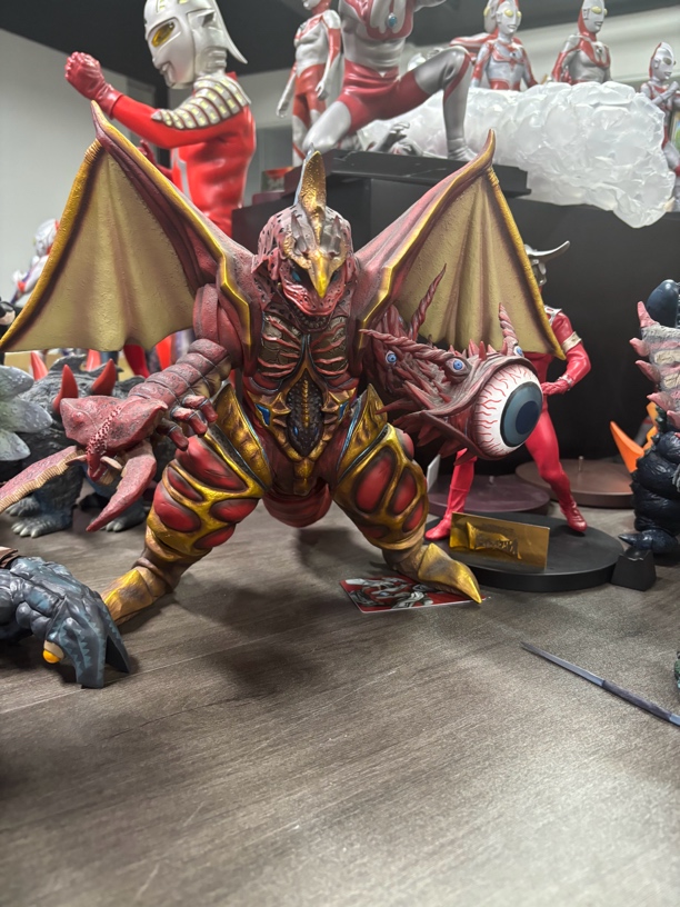 现货xp五帝王 奥特曼怪兽 树脂翻模雕像