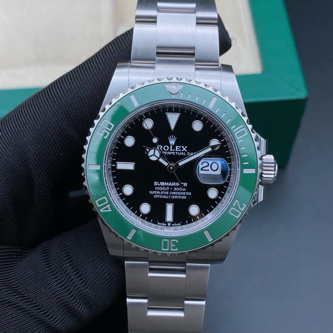 99新 Rolex/劳力士 潜航者126610/绿盘/机械男表/22年全套/表径41