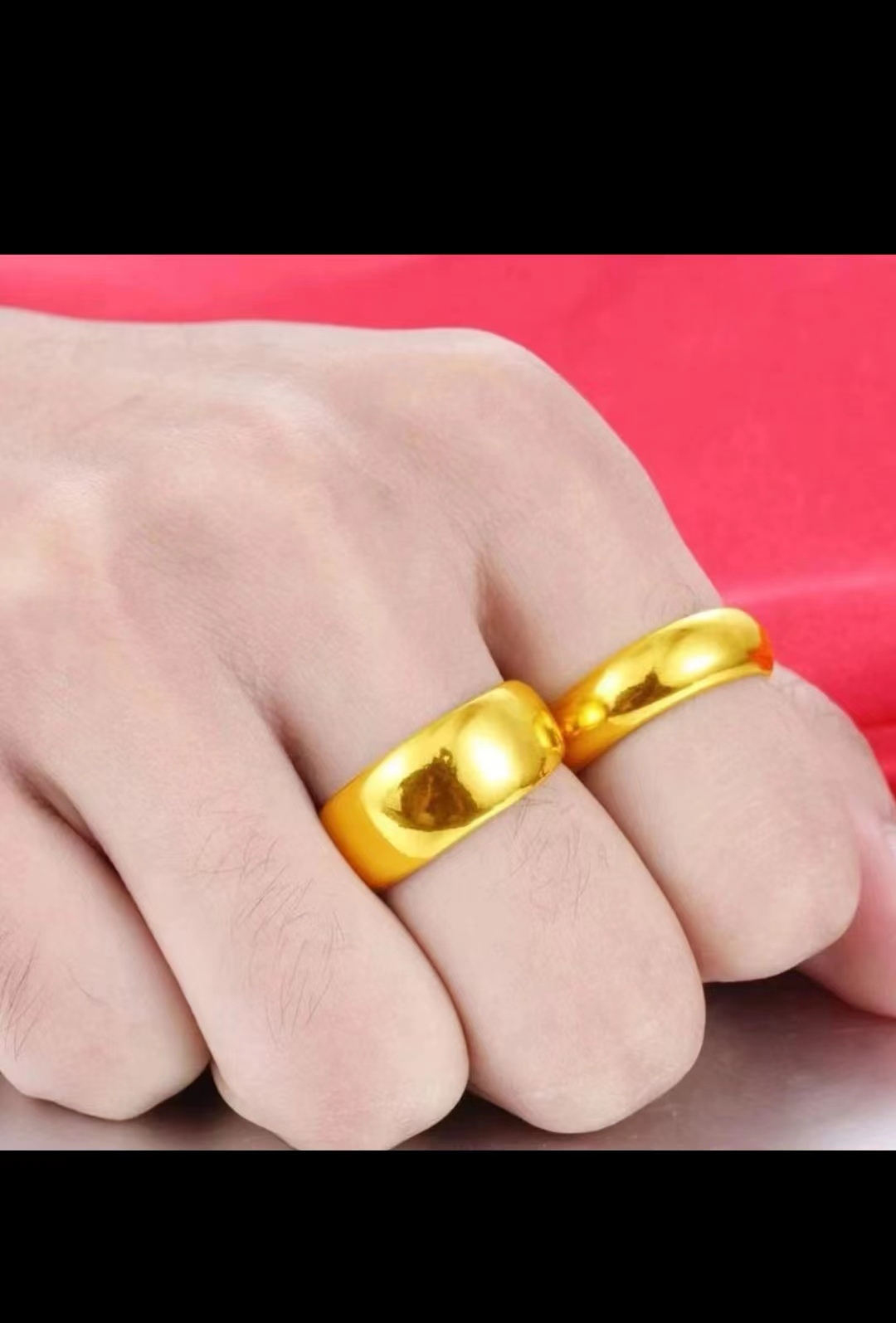 合金戒指 戒指经典亮面时尚简约开口可调节卡八宽   光面戒