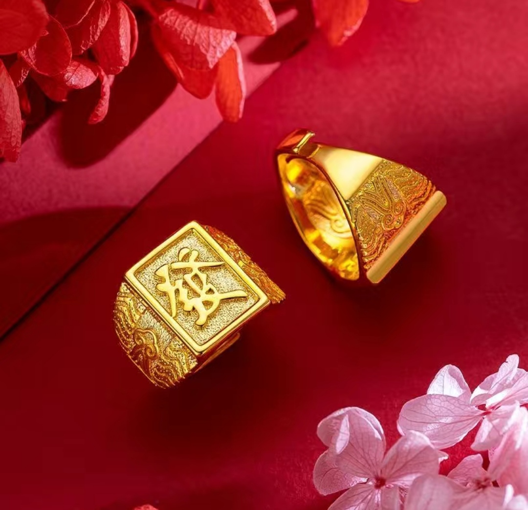 合金戒指  精工版发戒。可调节活口。男士经典气质男款精美