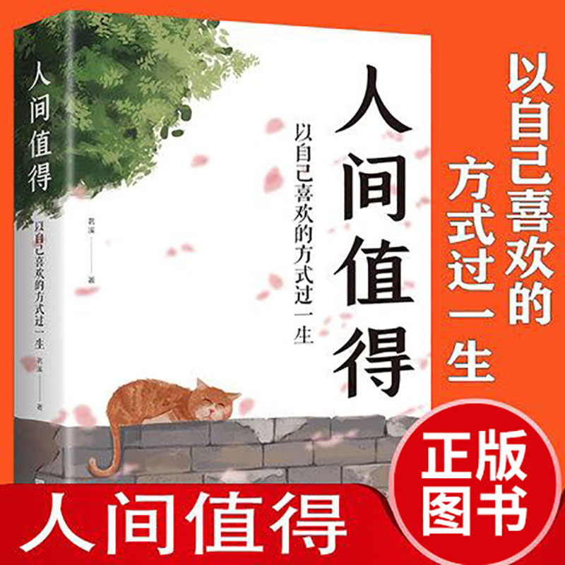 正版人间值得以自己喜欢的方式过一生人生的智慧文学作品书籍