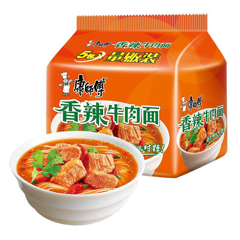 康师傅经典香辣面五连包97g*5
