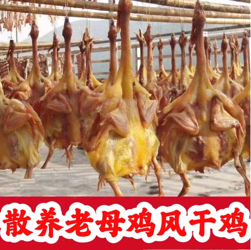 【东台琴姐甄选】农家散养老母鸡风干鸡风干鹅风干鸭