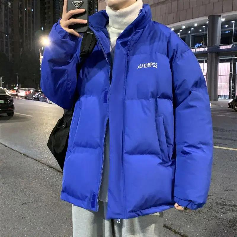 爆款2023新款羽绒服男外套宽松冬装加厚港风学生帅气防寒面同款