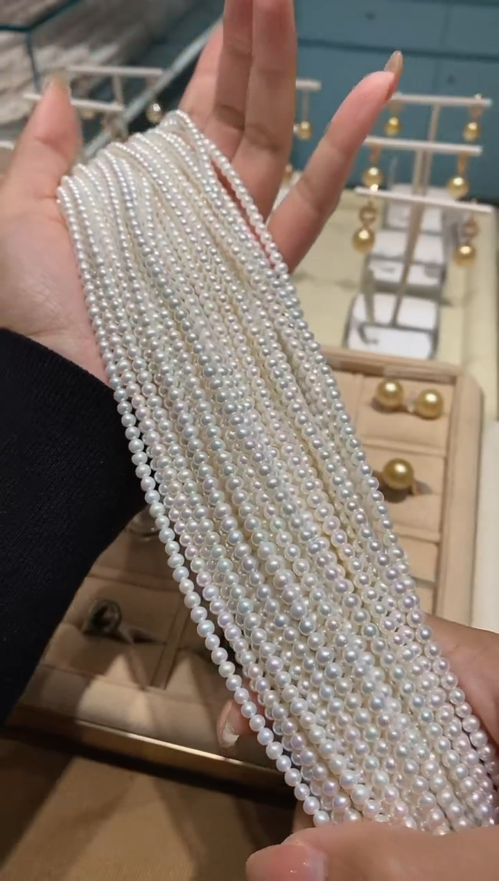 【闪购商品】定制淡水珍珠颈饰18K金镶嵌NHM 21多样性发其一