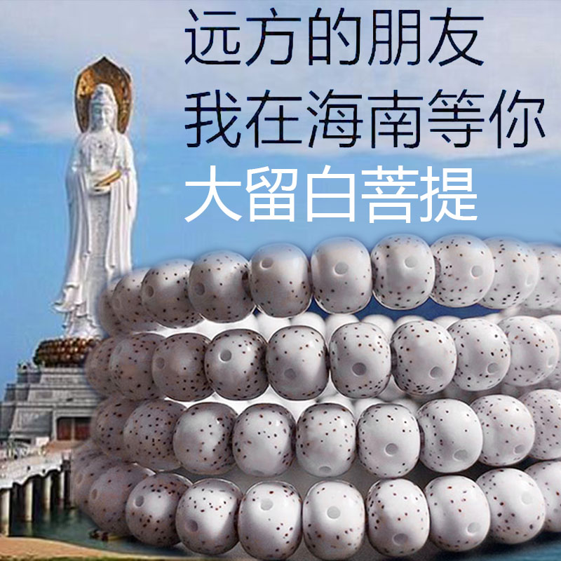 孤品 头条5A月朗星稀海南料星月菩提108颗正月高密干磨