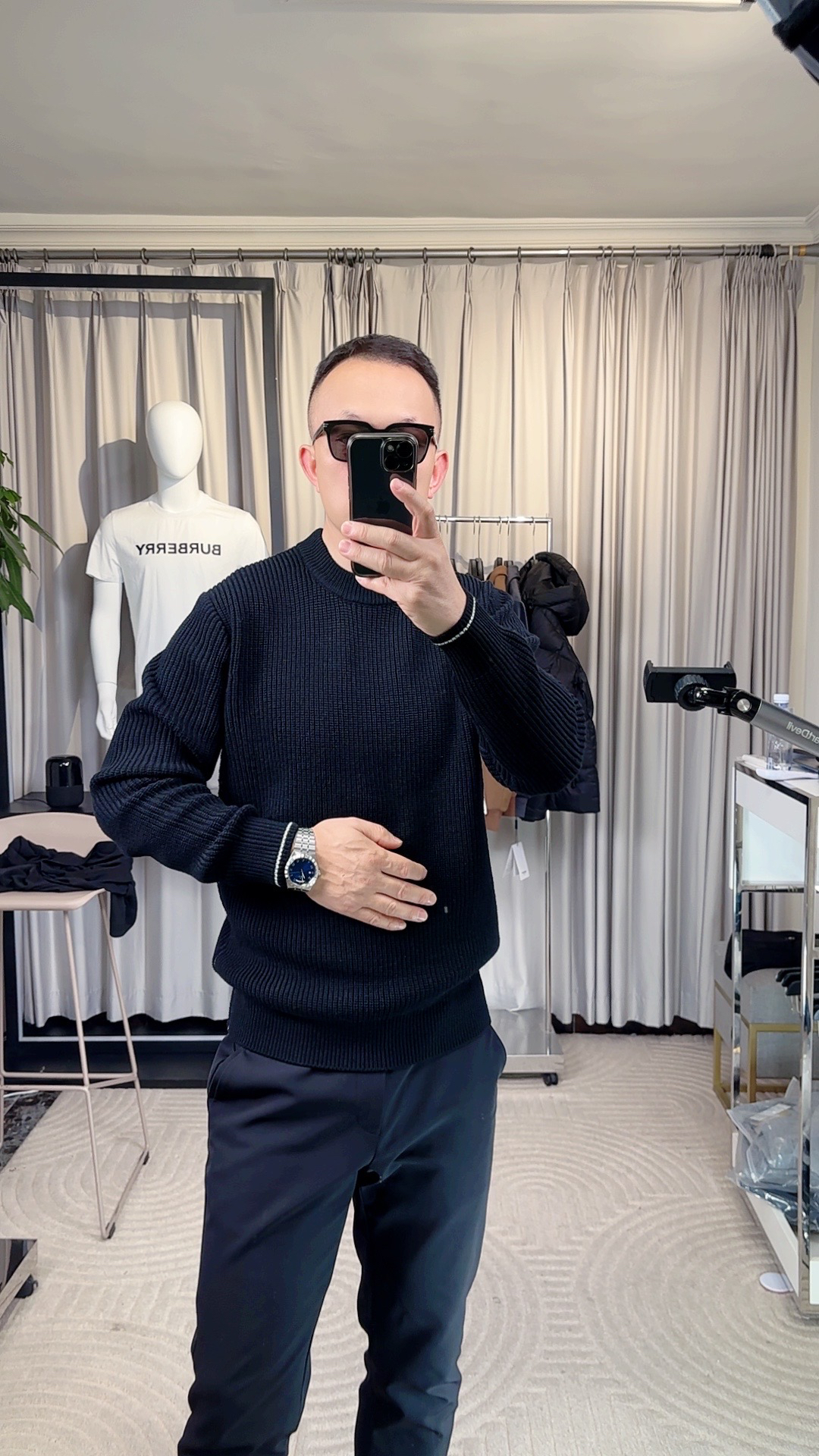 爵派尔秋冬新款羊毛混纺针织衫