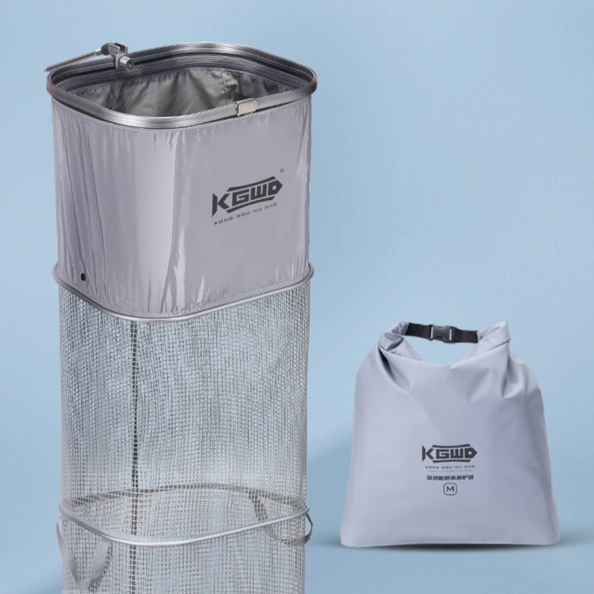 空钩悟道方形鱼护 纳米速干黑坑涂胶渔护鱼网兜防挂鱼户包鱼护网