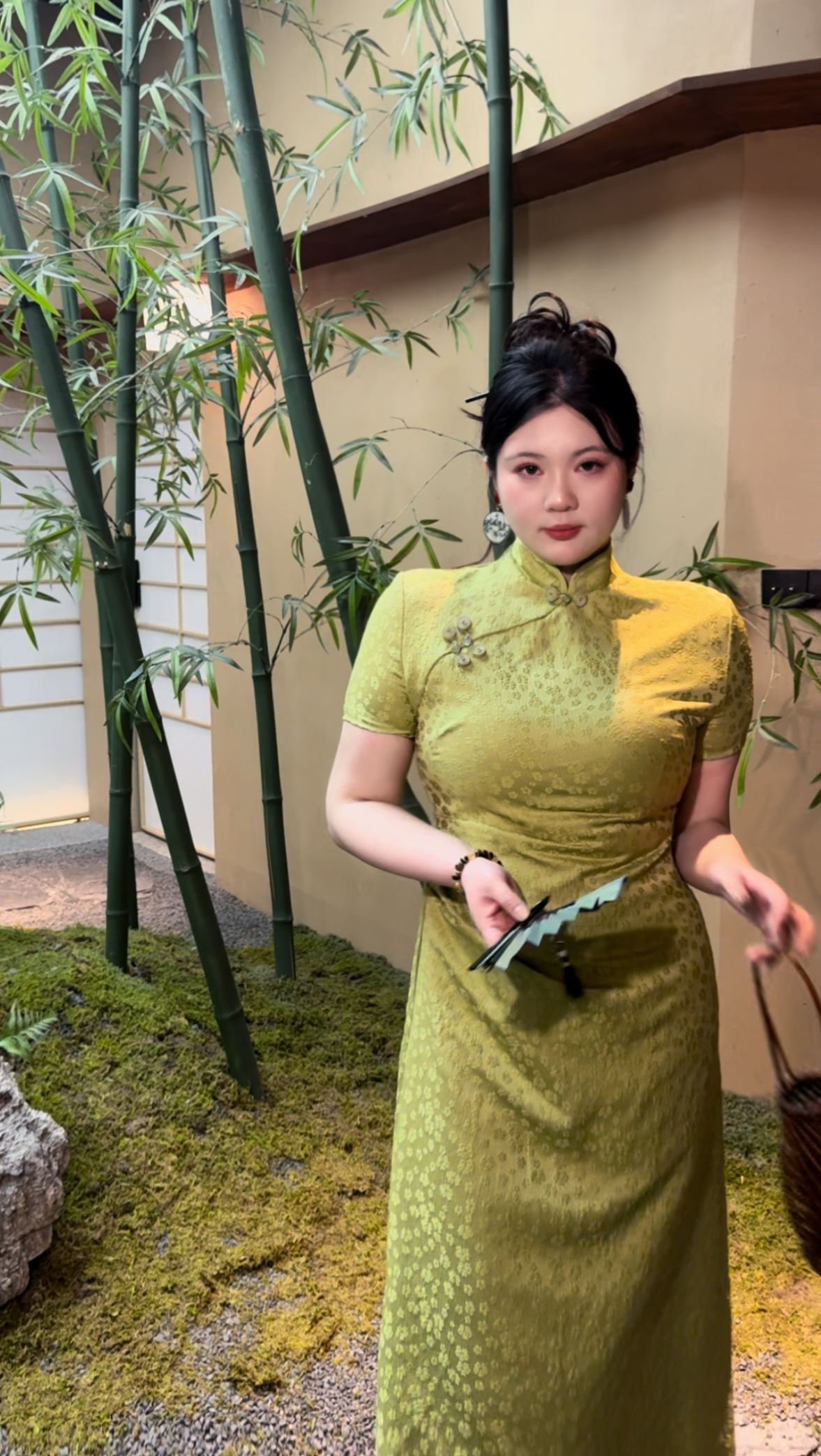 【回款青青】哒头【只此青绿】微胖mm大码2024年新中式修身显瘦连衣裙