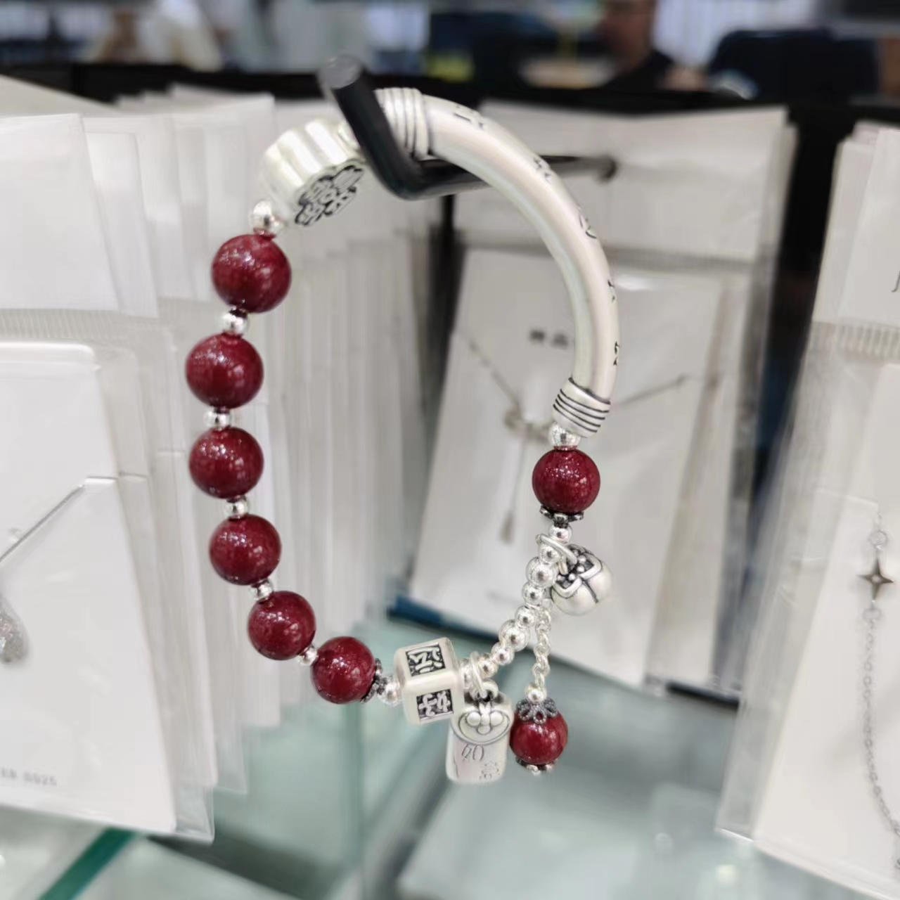 足银手链 好运连连手链高级感原创设计手链Y439